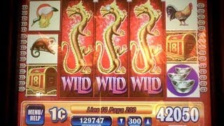 GAME OF DRAGONS II Slot Machine Bonus  GOOD Win at Borgata Atlantic City [upl. by Debo]