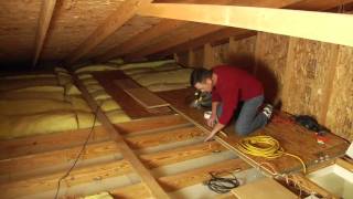 Louisville Ladder Elite Attic Ladder Installation [upl. by Kramal]