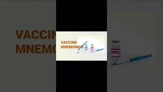 VACCINE MNEMONICS  EASY TRICKS TO LEARN NURSING MADE EASY MEMORY TRICKS NURSING MNEMONICS [upl. by Eusassilem]