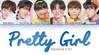 PRODUCE X 101 Crayon Pastel 크레파스  Pretty Girl 이뻐 이뻐 Color Coded HANROMENG Lyrics [upl. by Snahc]