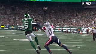 Garrett Wilson vs Christian Gonzalez 2024 wk 3  WR vs CB Matchup [upl. by Aihcila]