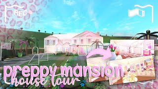 PREPPY Bloxburg Mansion💞 Bloxburg [upl. by Jones]