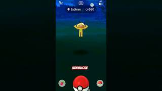 ✨Shiny Sabeleye CAUGHT In Pokemon Go✨ Shorts PokemonGo PokemonGoTips ShinyPokemon [upl. by Aschim906]