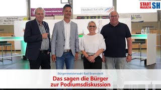 Bürgermeisterwahl Bad Bramstedt  Das sagen die Bürger zur Podiumsdiskussion [upl. by Naylor774]