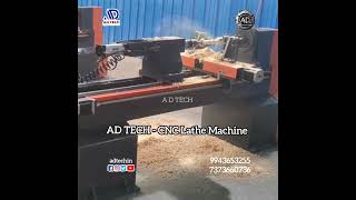 A D TECH  CNC Wood Lathe  Price starts from ₹490000adtechin 99436532557373660736laser cnc [upl. by Arytal]