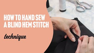 How to Hand Sew Slip Stitch amp Blind Hem  Craftsy Sewing Tutorial [upl. by Bein]