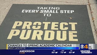 Purdue students react to change in spring academic calendar [upl. by Accever755]