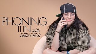 Billie Eilish Prank Calls Margot Robbie Tyler The Creator amp Dakota Johnson  Phoning It In  ELLE [upl. by Tacy904]