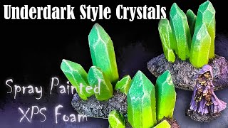 Building Terrain Cheap and Easy  Underdark Crystals DnD Wargaming Terrain [upl. by Drahcir]