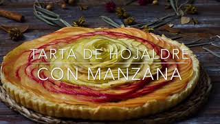 Tarta de hojaldre con manzana [upl. by Elleuqram]