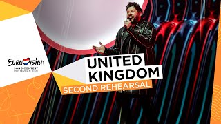 James Newman  Embers  Second Rehearsal  United Kingdom 🇬🇧  Eurovision 2021 [upl. by Tirzah]