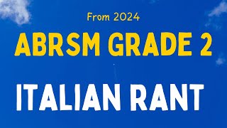 Italian Rant  Anon l ABRSM Cello Grade 2 Exam piece A2 from 2024 [upl. by Rubin]