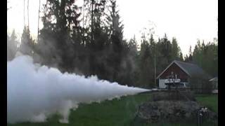 H2O2 hydrogen peroxide rocketengine test 1 [upl. by Turne]