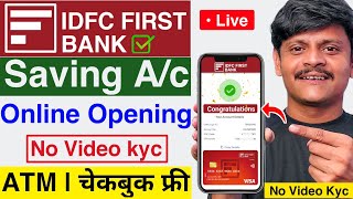 idfc first bank account opening  idfc bank saving account online opening  idfc first bank account [upl. by Yalcrab]