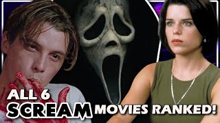 ALL 6 SCREAM MOVIES RANKED [upl. by Lenee444]