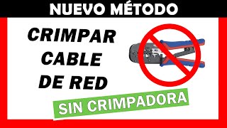 ✅ Cómo CRIMPAR RJ45 SIN CRIMPADORA y sin HERRAMIENTAS 🙅‍♂️【 FUNCIONA 】 [upl. by Barbey]