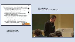 Lyre Theoretische Philosophie Vorlesung 09 201516 [upl. by Clayton528]