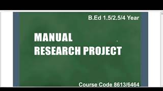 Research Project 8613 II Lecture 2 II Solved Q1 [upl. by Ayra]