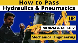 How to pass Hydraulics and Pneumatics  HP R2021 amp R2017 ME8694 ME3492 MECH  Tamil [upl. by Brouwer969]