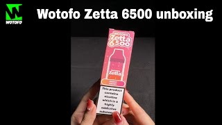 WOTOFO  Zetta 6500 unboxing [upl. by Nonnelg30]