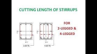 Cutting Length of Stirrups2Leg amp 4LegHindi [upl. by Anotyad]