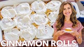 Easy Homemade Cinnamon Rolls Recipe [upl. by Ihcelek]