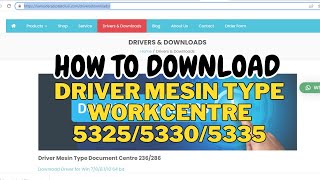 Tutorial Download Driver WorkCentre 5325 5330 5335 [upl. by Meekah18]