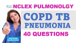 NCLEX QUESTIONS and Answers PNEUMONIA COPD CHEST PAIN ASTHMA TB Nursing SYMPTOMS NCLEX Review [upl. by Acinorev]