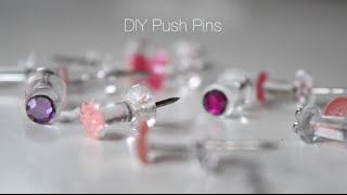 Decorative Push Pin DIY  Simple amp Easy Tutorial [upl. by Iveson]