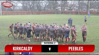 RUGBY HIGHLIGHTS  KIRKCALDY v PEEBLES  NATIONAL 2  17223 [upl. by Nnaacissej]