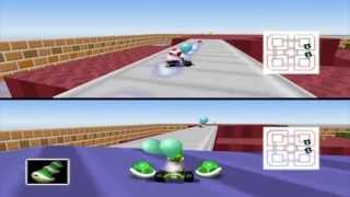 Mario Kart Battle Mode  Block Fort [upl. by Ahsinac]