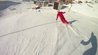 Fleche  Chamois  Skiercross Caméra Embarquée  ESF Val Thorens [upl. by Fregger]