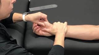 Range of Motion Measurement Thumb Carpometacarpal CMC Extension [upl. by Alegnaoj]