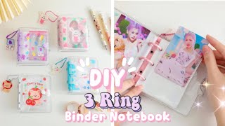 How to make Mini 3 Ring Binder Notebook at home  diy binder notebook  diy journal  paper craft [upl. by Akerdnuhs905]