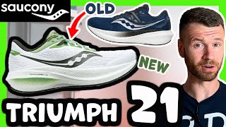 What Changed  2023 Saucony Triumph 21 Review  PWRRUN Foam  Unique Insert [upl. by Aitnohs965]