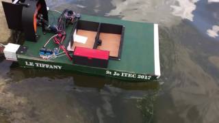 Essai bateau amorcer  bac Sti2d ITEC 2017 [upl. by Meredi705]