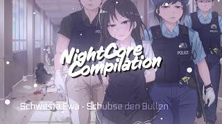 Schwesta Ewa – Schubse den Bullen  Sped Up  NightCore  Bassboost  Remix  Lyrics [upl. by Edie249]