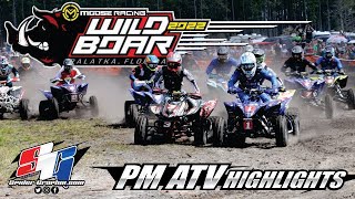 GNCC 2022 Wild Boar R2 PM ATV Highlights [upl. by Ecarret]