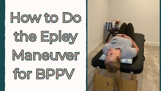 Stop Vertigo at home for BPPV with the Epley Maneuver [upl. by Adnohsirk208]