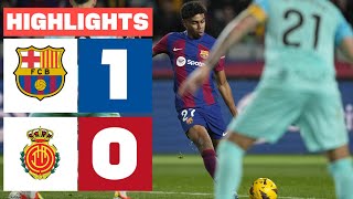 FC BARCELONA 1  0 RCD MALLORCA  RESUMEN LALIGA EA SPORTS [upl. by Ahsiam]