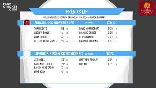 Frensham CC Midweek Pope v Liphook amp Ripsley CC Midweek Pope [upl. by Ettenhoj]