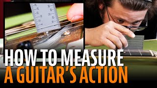 How to Measure Your Guitars Action Using StewMac Measurement Tools [upl. by Cobb18]