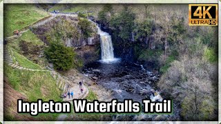 Ingleton Waterfalls Trail  Yorkshire Dales Dji mini 2 drone Janek Włóczykij [upl. by Nesnar337]