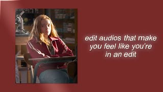 edit audios that make you feel like youre in an edit [upl. by Suivatra]