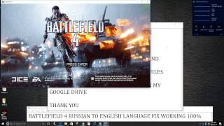 Battlefield 4 Russian to English Language Fix [upl. by Anelat]