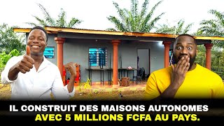 Impressionnant il construit des maisons autonomes à partir de 5 millions de FCFA au pays [upl. by Gladys]