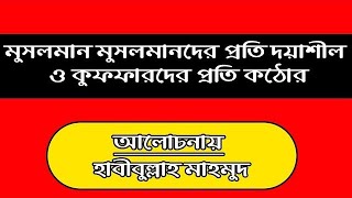 মুসলমান মুসলমানদের প্রতি দয়াশীল ও কুফফারদের প্রতি কঠোর  হাবীবুল্লাহ মাহমুদ  Islamic Blog [upl. by Aramat350]