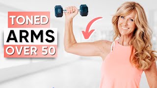 10Minute Arm Workout With Weights  Shoulders Triceps amp Bicep Tone And Sculpt [upl. by Eylrac748]