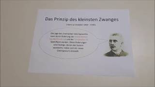 Das Prinzip des kleinsten Zwanges nach Le Chatelier [upl. by Anstice]