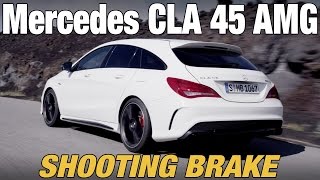 NEW Mercedes CLA 45 AMG Shooting Brake  First Driving [upl. by Barthelemy991]